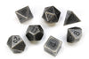 Chessex Metal Dice: Metal Dark Metal 7 Die Polyhedral Set