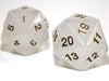 Chessex: 55mm Jumbo d20 Translucent Pearl/gold