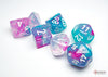 Chessex Dice Sets: Nebula Polyhedral Wisteria/White Luminary (7)