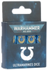 WARHAMMER 40000: ULTRAMARINES DICE box contents and packaging