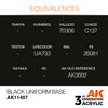 AK11407 Black Uniform Base 17ml