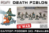Death Fields: Cannon Fodder #2 - Females by Wargames Atlantic — tabletop miniatures