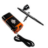 Portable Compressor for airbrush with powerful 8000 mAh battery + "Calibur" Airbrush