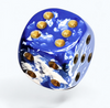 Chessex: Brush - 36d6 - Wavebreak/Gold 12mm