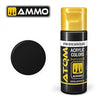 ATOM: Satin Black Acrylic Paint 20ml Bottle