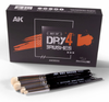 AK-Interactive: Dry 4 Brushes Set